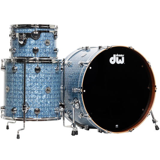 Drum Workshop Collectors Series 3-Piece Shell Kit - Blue Boa