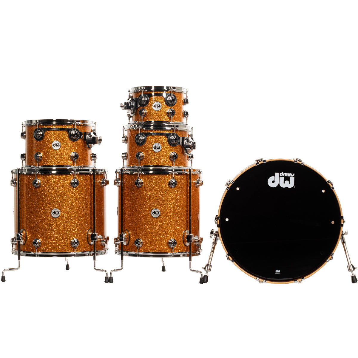 Drum Workshop Collectors Series 6-Piece Shell Kit - Burnt Orange