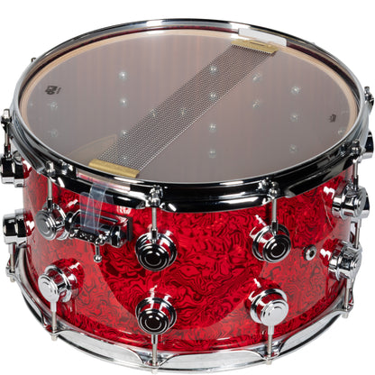 Drum Workshop Collectors Series 8x14 Snare Drum - Crimson Chaos