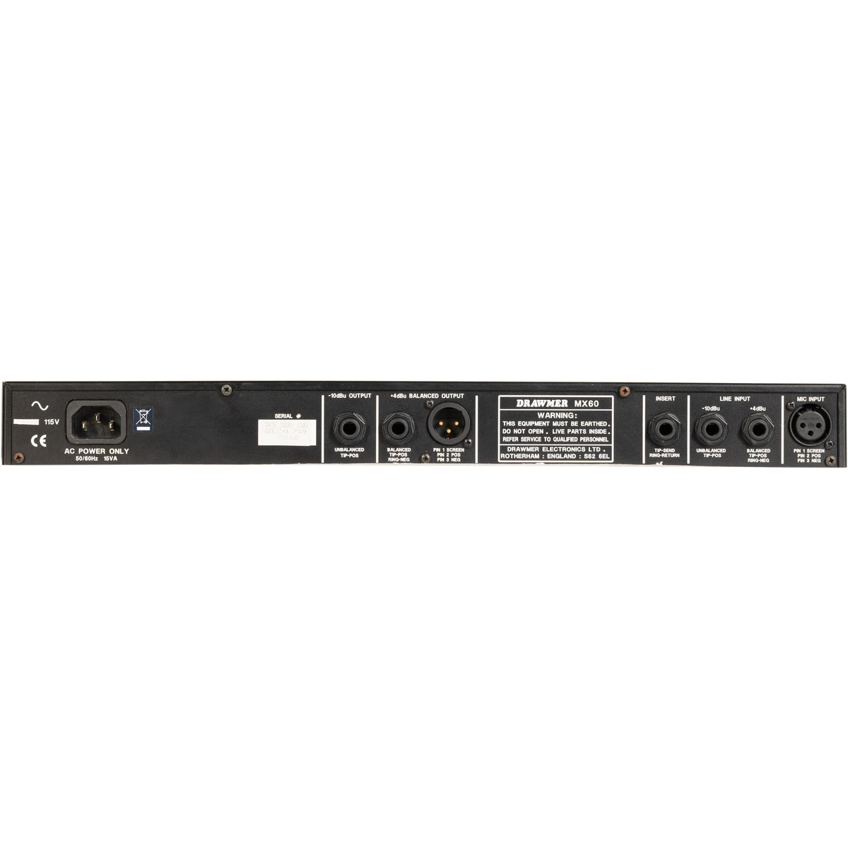 Drawmer MX60-Pro Front End One All-In-One Channel Strip