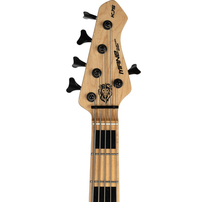 Mane Custom KJ5 Bass Guitar - Honey Burst