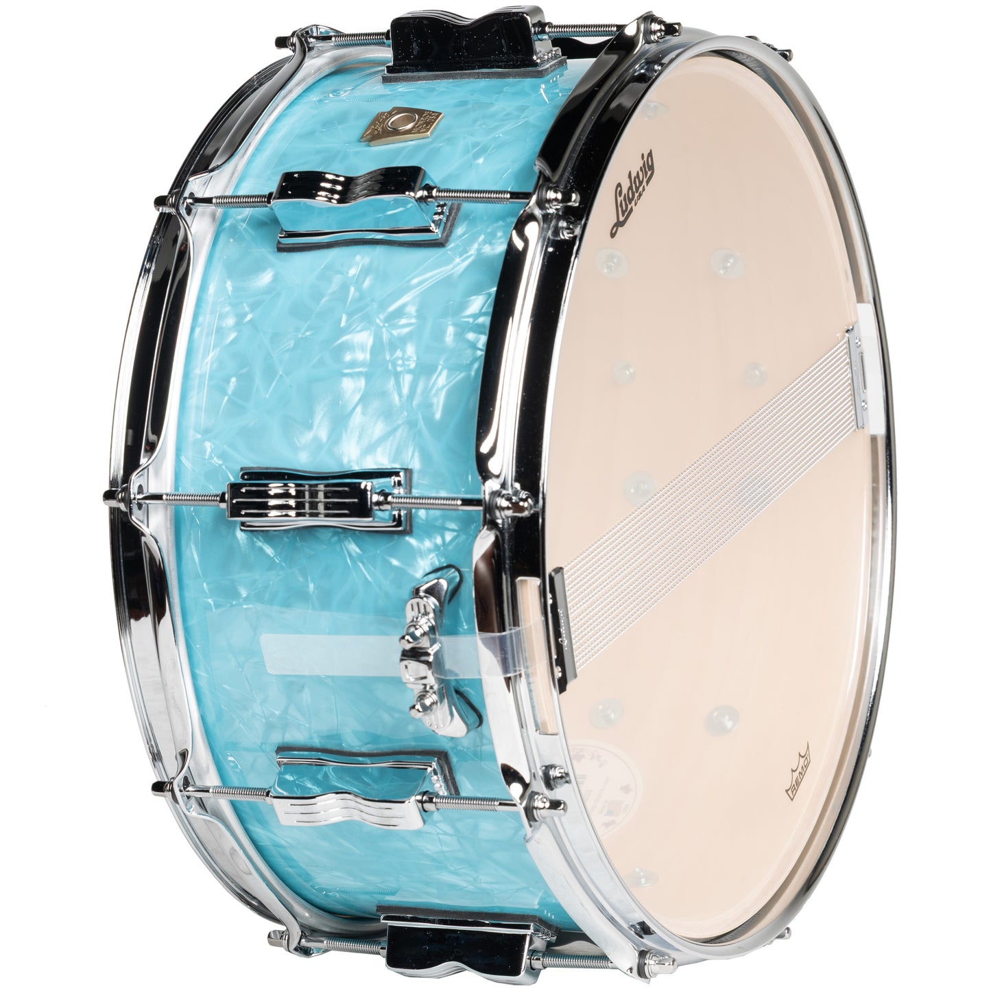 Ludwig Classic Maple 6.5x14 Snare Drum - Glacier Blue