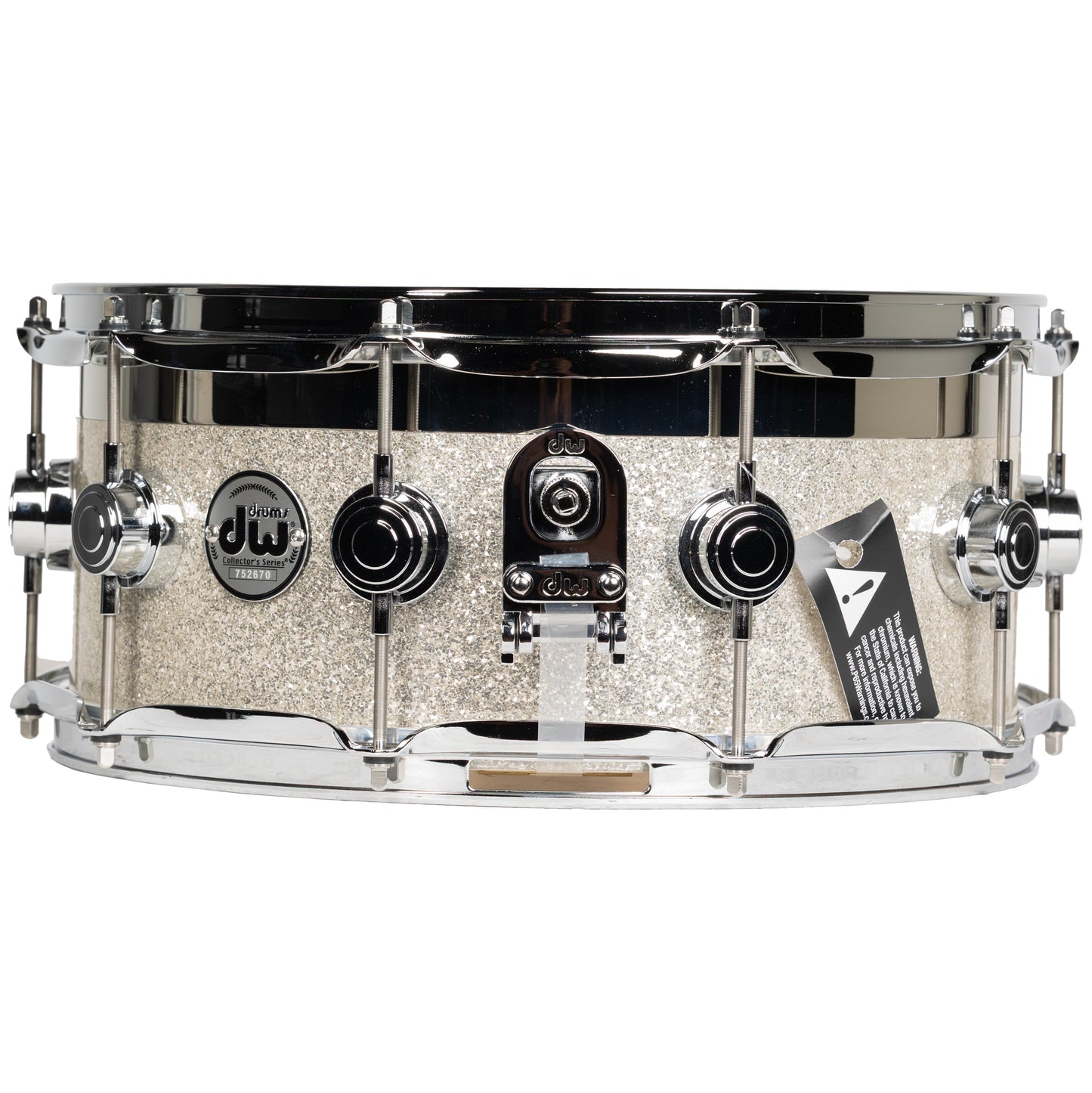 Drum Workshop Collectors Series 6x14 Snare Drum - Maple Top Edge in Broken Glass
