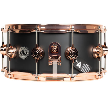 Drum Workshop Collectors Series 6.5x14 Snare Drum - Black Hard Satin
