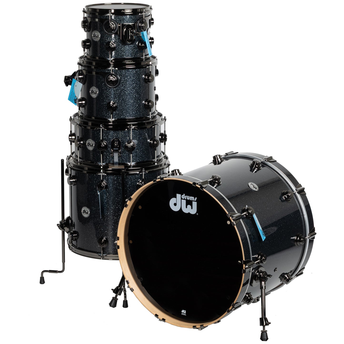 Drum Workshop SonicPly Collectors Series 5-Piece Shell Pack - Black Ice