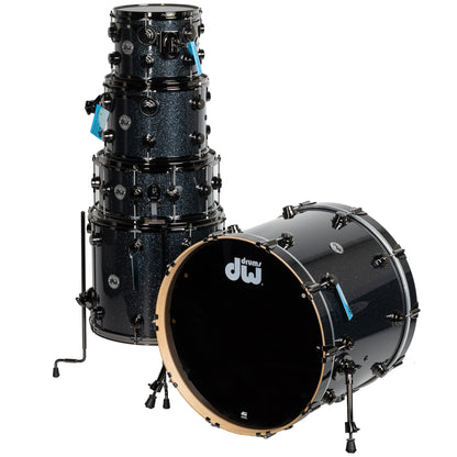 Drum Workshop SonicPly Collectors Series 5-Piece Shell Pack - Black Ice