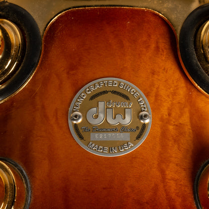 Drum Workshop Collectors Series Exotic 5-Piece Shell Kit - Amber Stain to Tobacco Burst