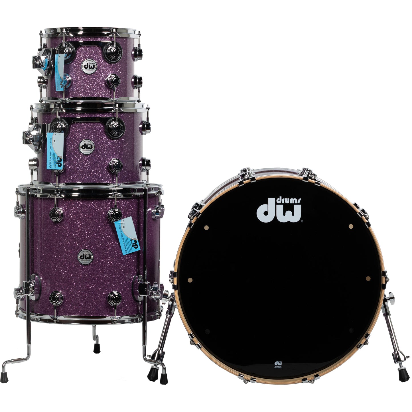 Drum Workshop SonicPly Collectors Series 4-Piece Shell Pack - Purple Glass