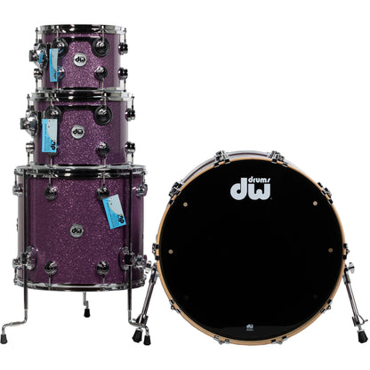 Drum Workshop SonicPly Collectors Series 4-Piece Shell Pack - Purple Glass