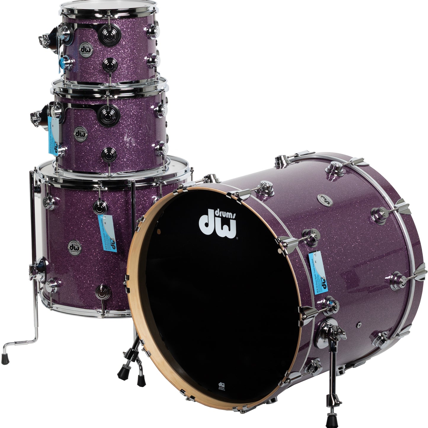 Drum Workshop SonicPly Collectors Series 4-Piece Shell Pack - Purple Glass
