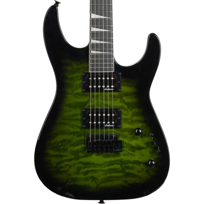 Jackson JS Series Dinky JS20 DKQ 2PT Electric Guitar - Trans Green Burst