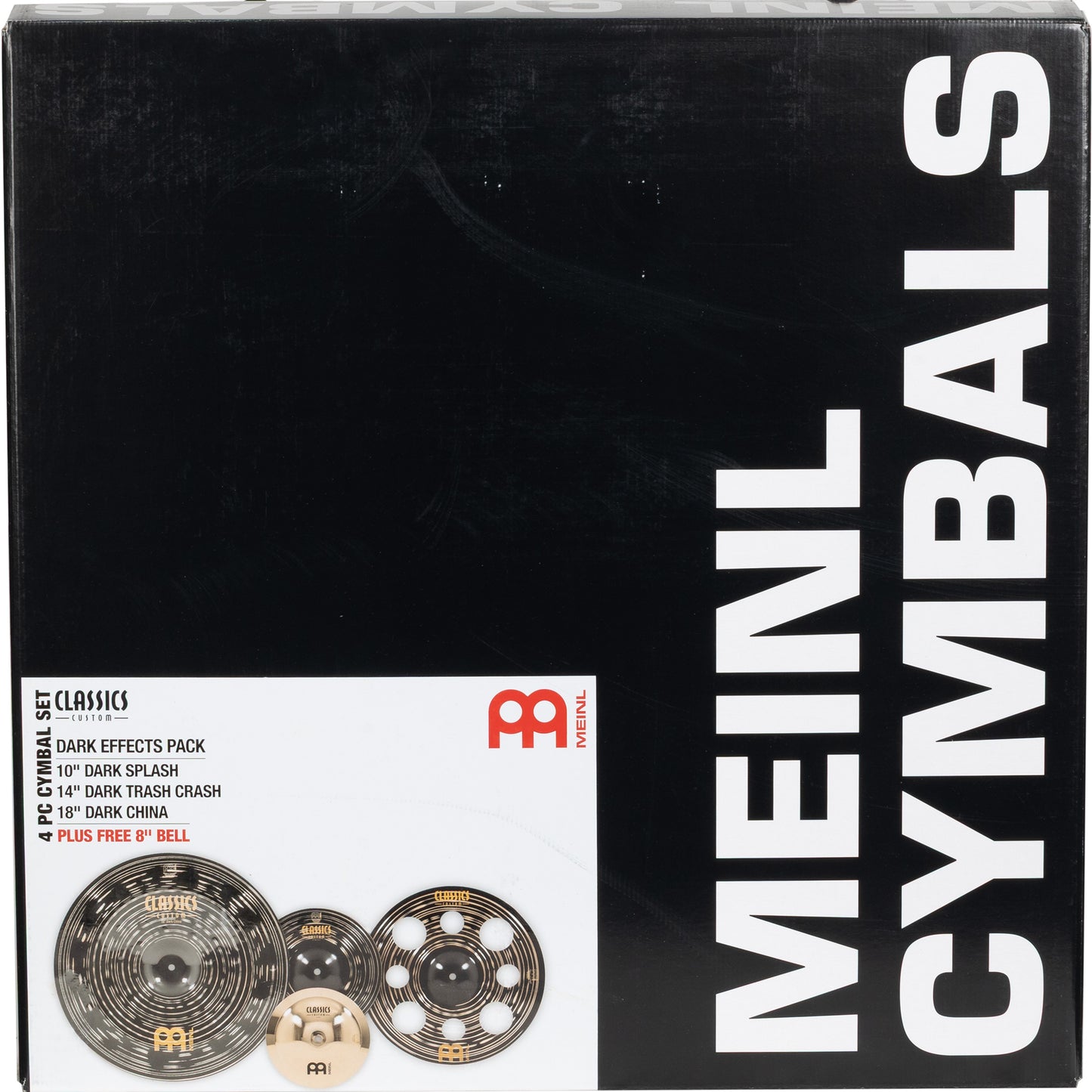 Meinl CCD-FX Classics Custom Dark Effects Pack with Free 8" Brilliant Bell