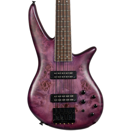 Jackson X Series Spectra Bass SBXP V Bass Guitar - Transparent Purple Burst