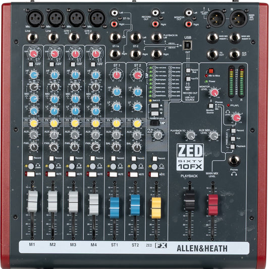 Allen and Heath ZED60-10FX 10-channel Mixer