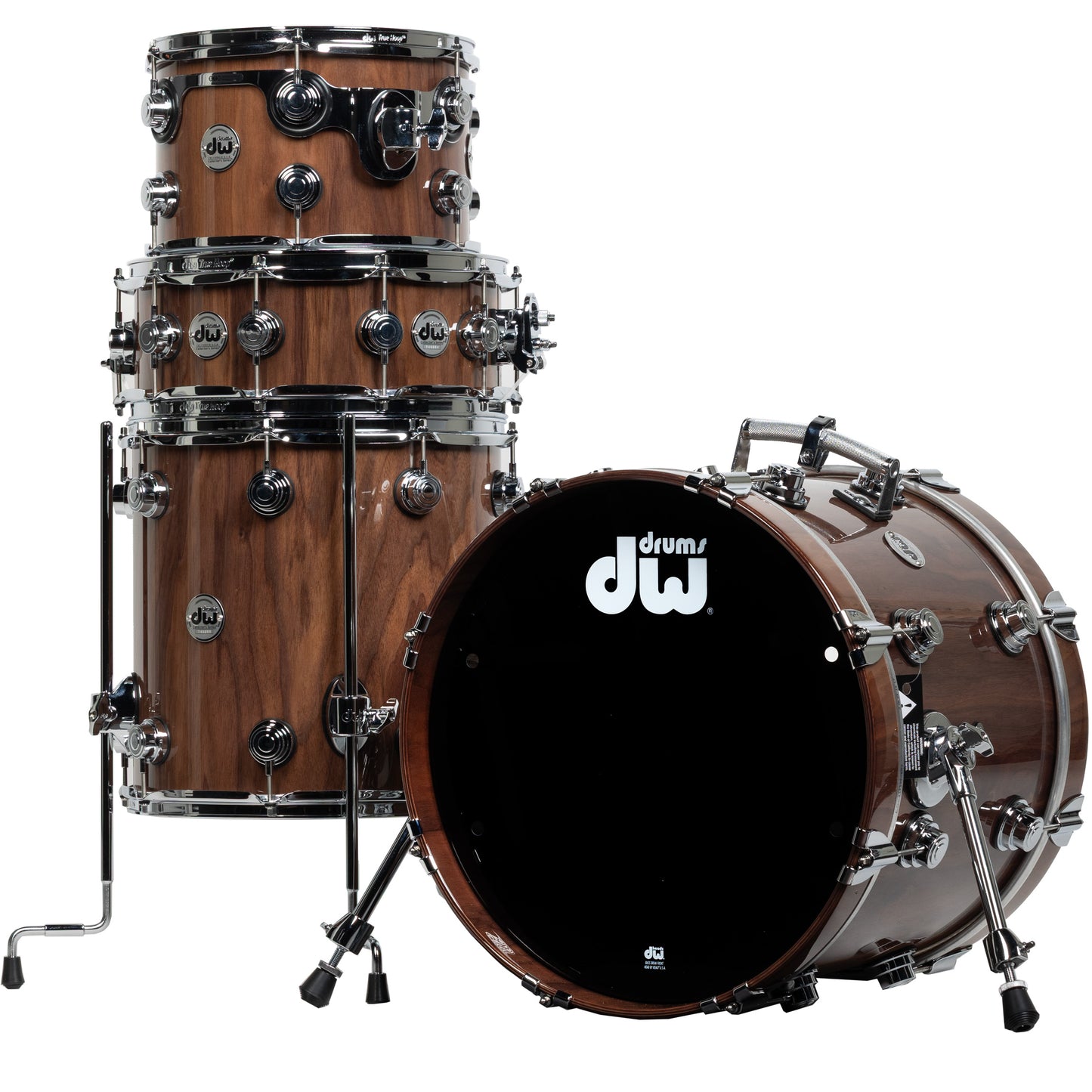Drum Workshop Collectors Series 4-Piece Shell Kit - Walnut Gloss Lacquer