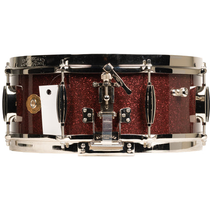 Slingerland Radio King 5.5x14 Solid Maple Snare Drum - Maroon Glass
