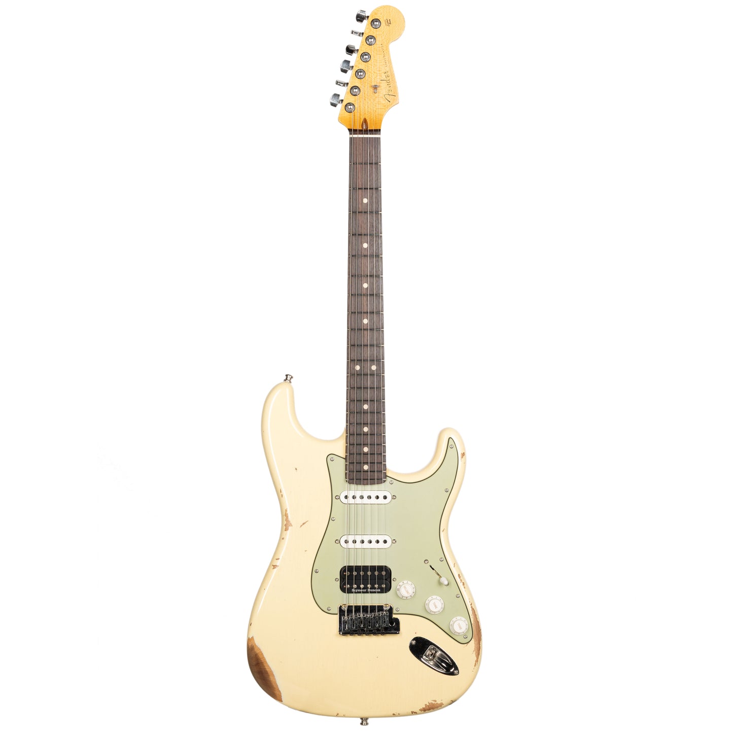 Fender Custom Shop Custom Deluxe HSS Stratocaster - Relic Vintage White