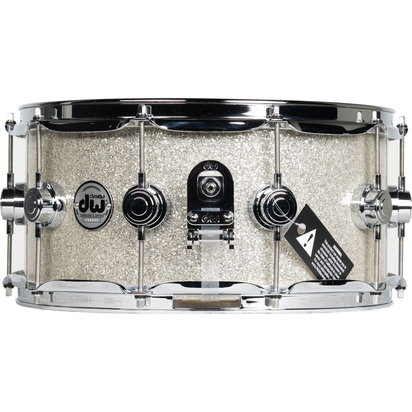 Drum Workshop Collectors Series Walnut 6.5x14 Snare Drum - Broken Glass