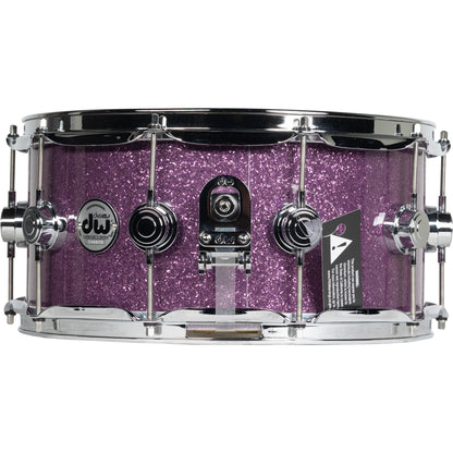 Drum Workshop Collectors Series Walnut 6.5x14 Snare Drum - Purple Glass