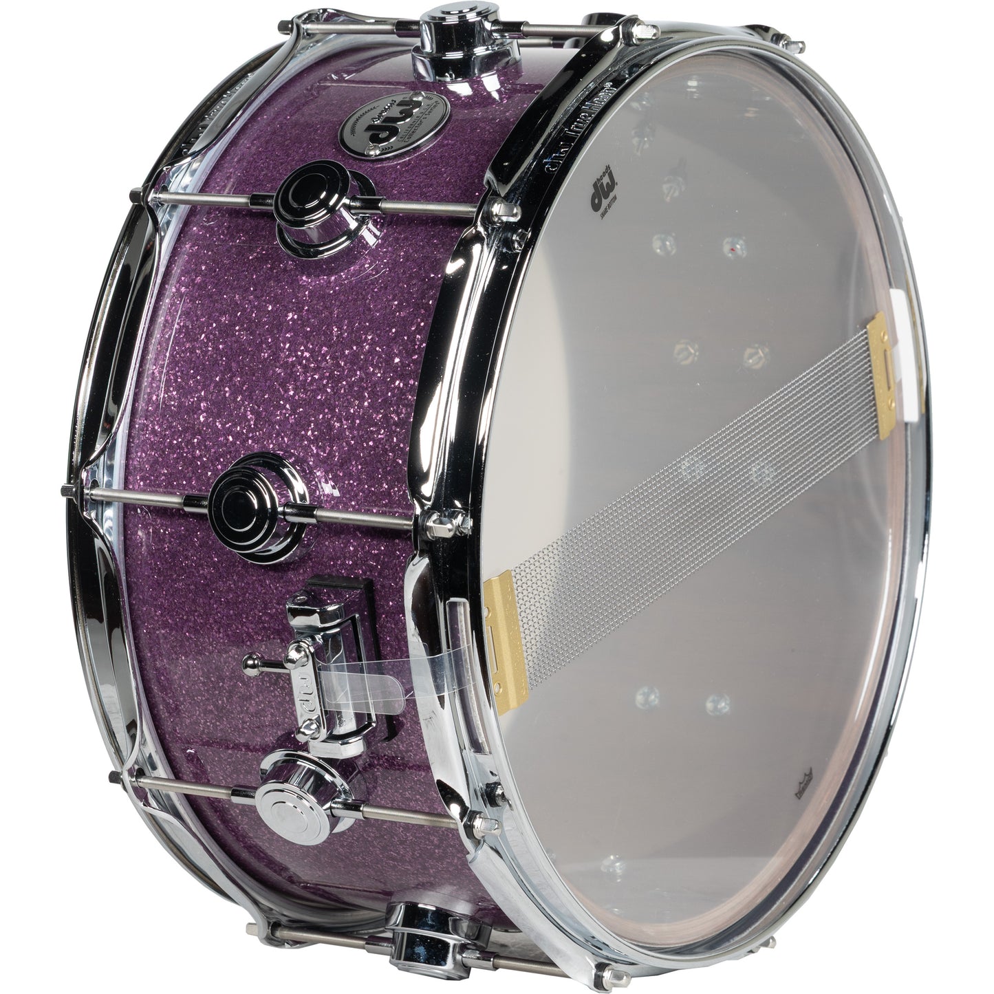 Drum Workshop Collectors Series Walnut 6.5x14 Snare Drum - Purple Glass