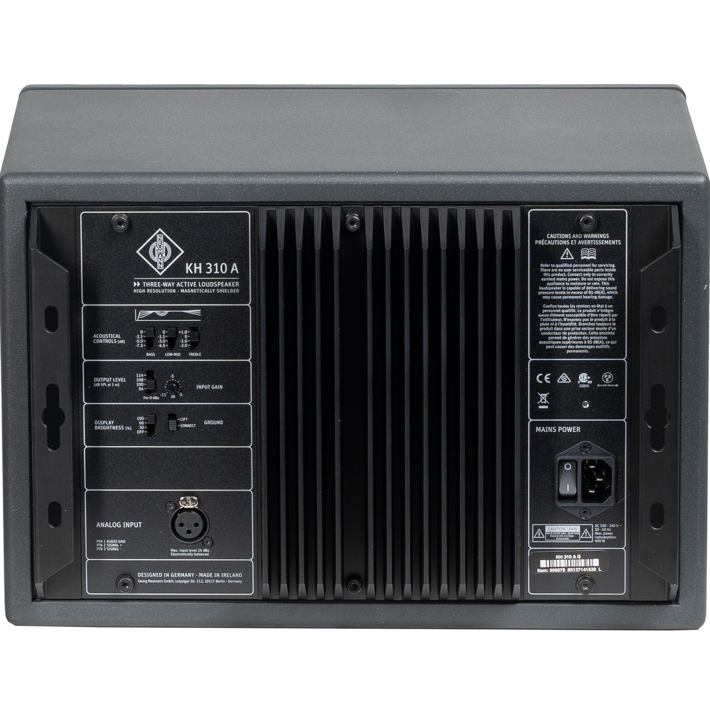 Neumann KH 310 Active Studio Monitor - Left Side