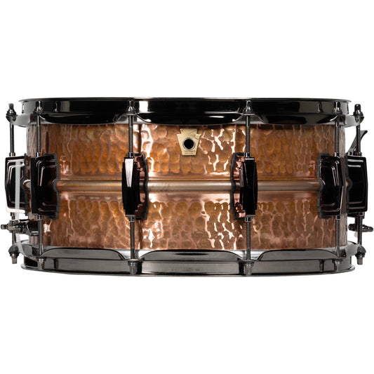 Ludwig Copperphonic 6.5x14 Snare Drum - Hammered Raw Polished Copper