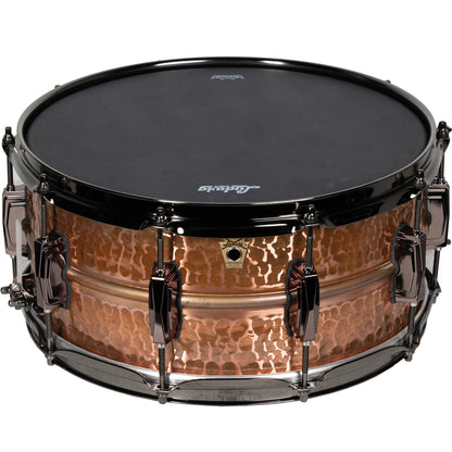Ludwig Copperphonic 6.5x14 Snare Drum - Hammered Raw Polished Copper