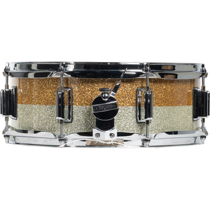 Rogers Powertone 5x14 Snare Drum - Gold/Silver Two Tone Lacquer