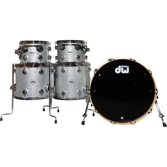 Drum Workshop Collectors Series 5-Piece Shell Kit - Silver Sparkle