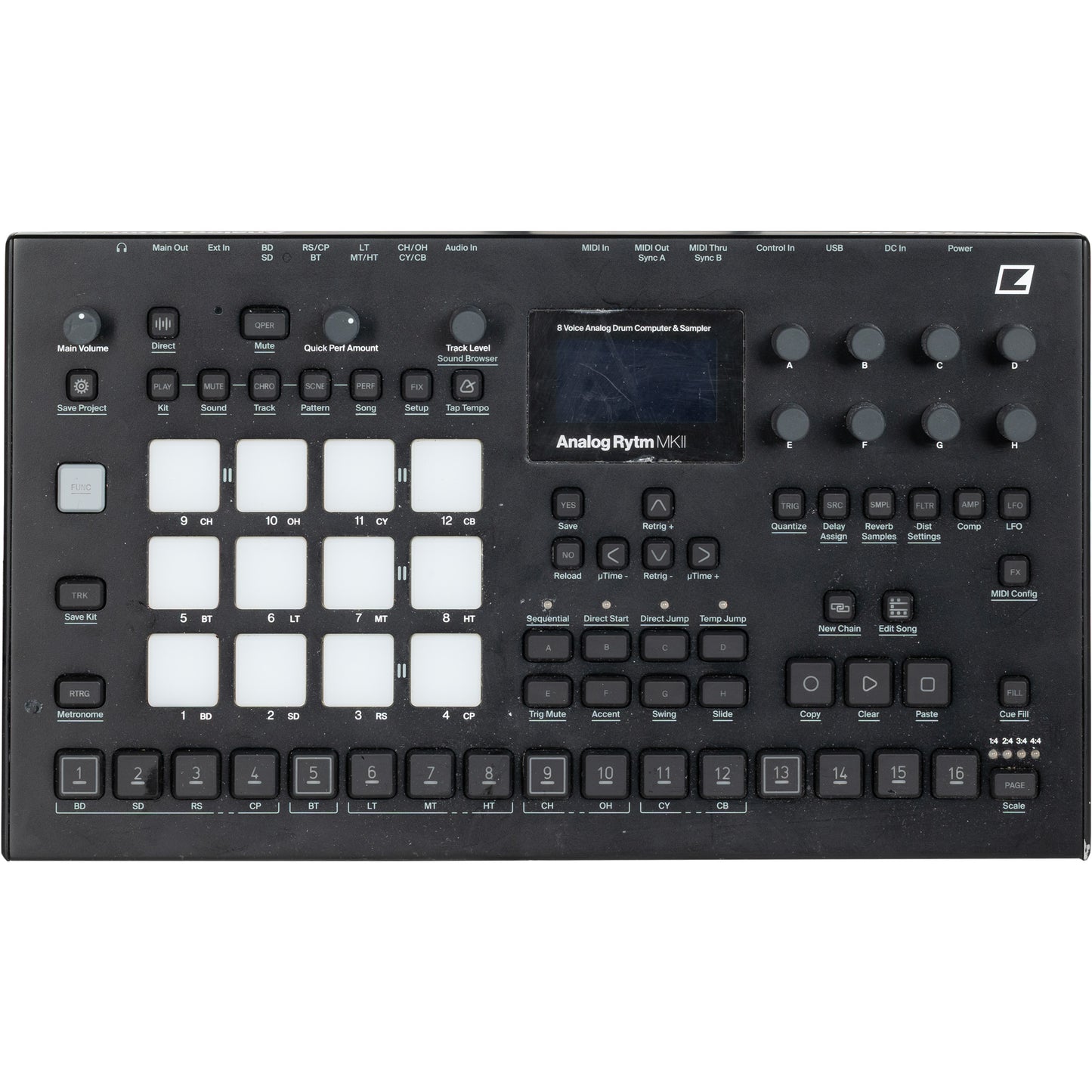 Elektron Analog Rytm MKII 8-Voice Drum Machine