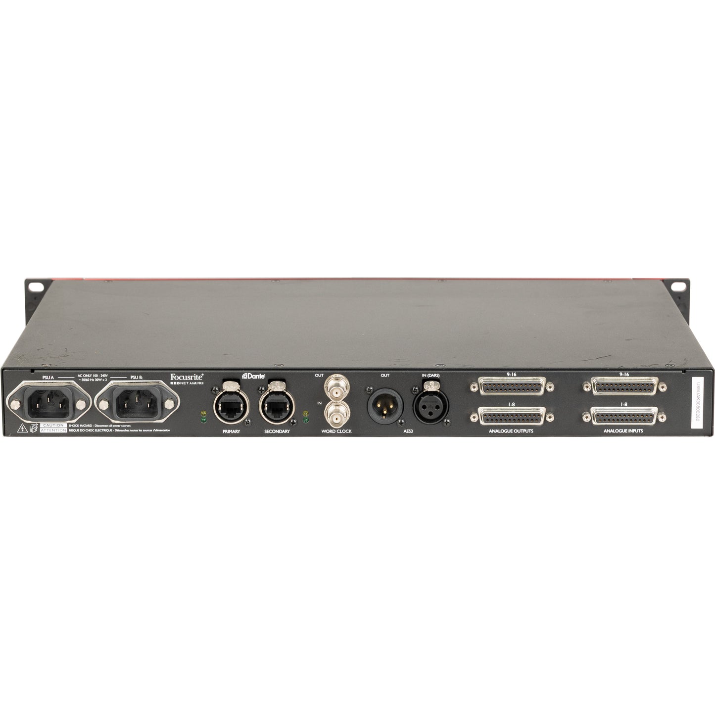 Focusrite RedNet A16R MkII 16x16 Dante Analog Audio Interface