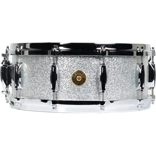Gretsch USA Custom Ridgeland Series 5.5x14 Snare Drum - Silver Sparkle