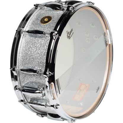 Gretsch USA Custom Ridgeland Series 5.5x14 Snare Drum - Silver Sparkle