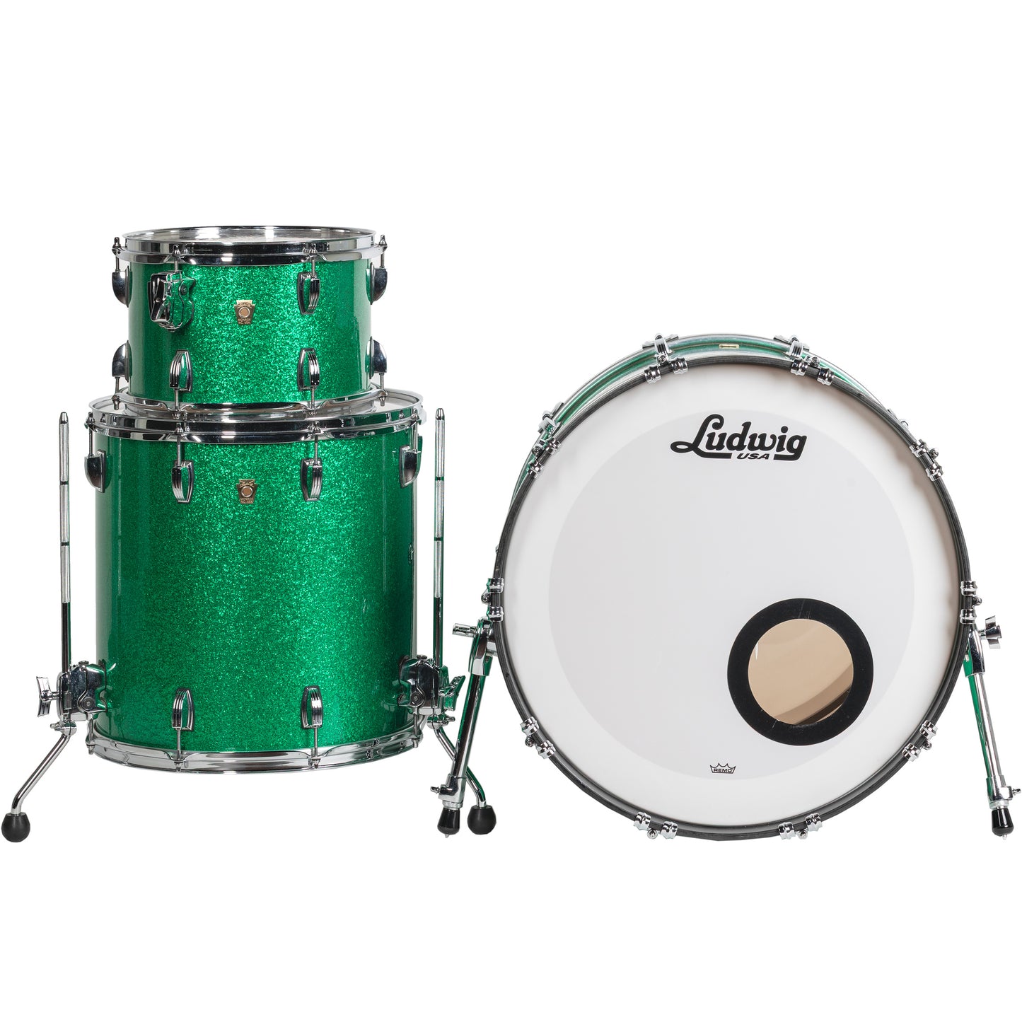 Ludwig Classic Maple 3-Piece Shell Kit - Green Sparkle