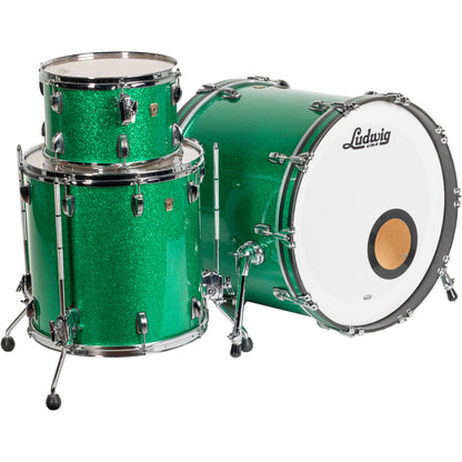 Ludwig Classic Maple 3-Piece Shell Kit - Green Sparkle