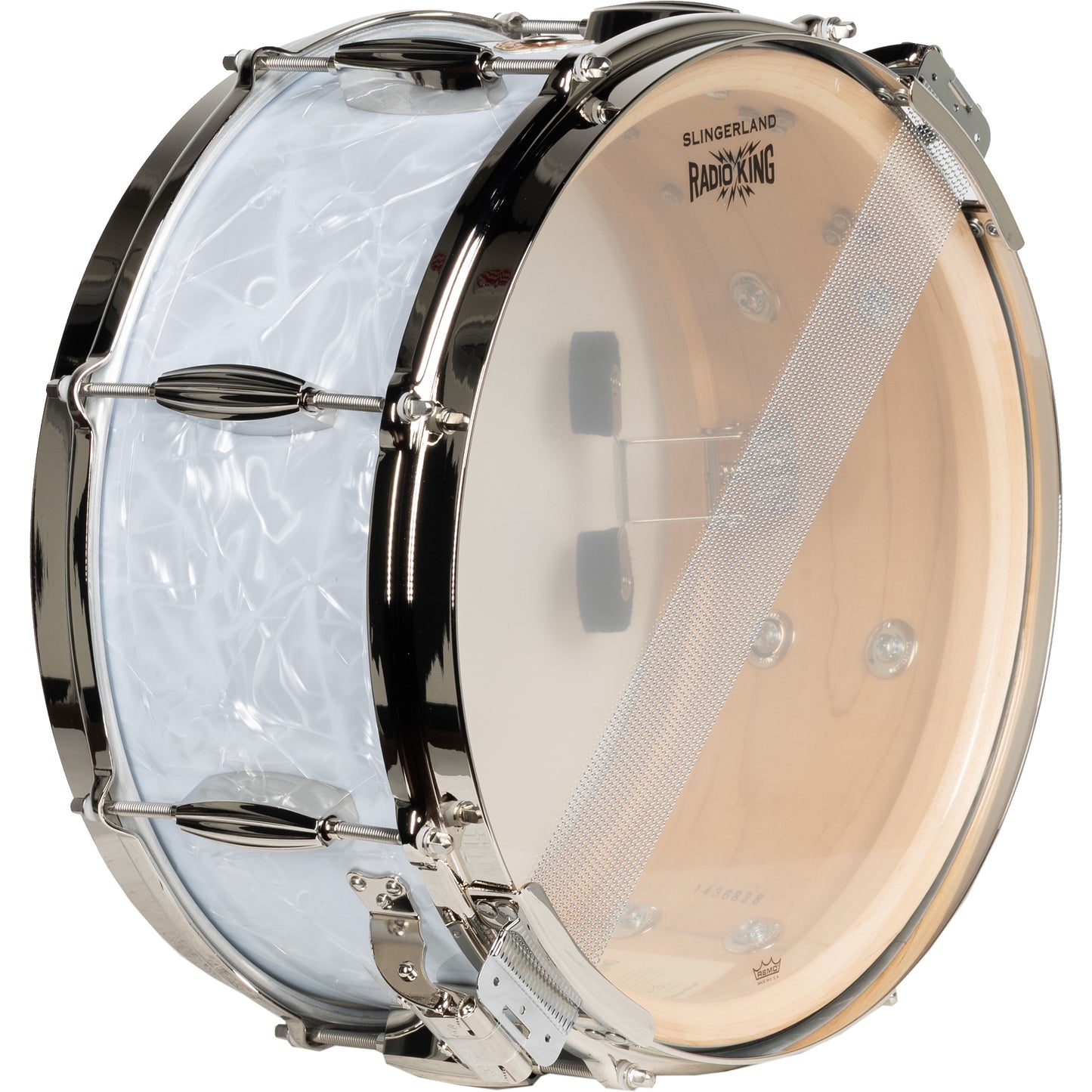 Slingerland Gene Krupa Limited Edition 6.5x14 Snare Drum - White Marine Pearl