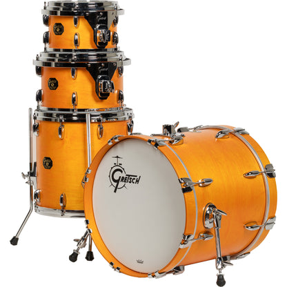 Gretsch USA Custom 4-Piece Shell Kit - Satin Sun Amber