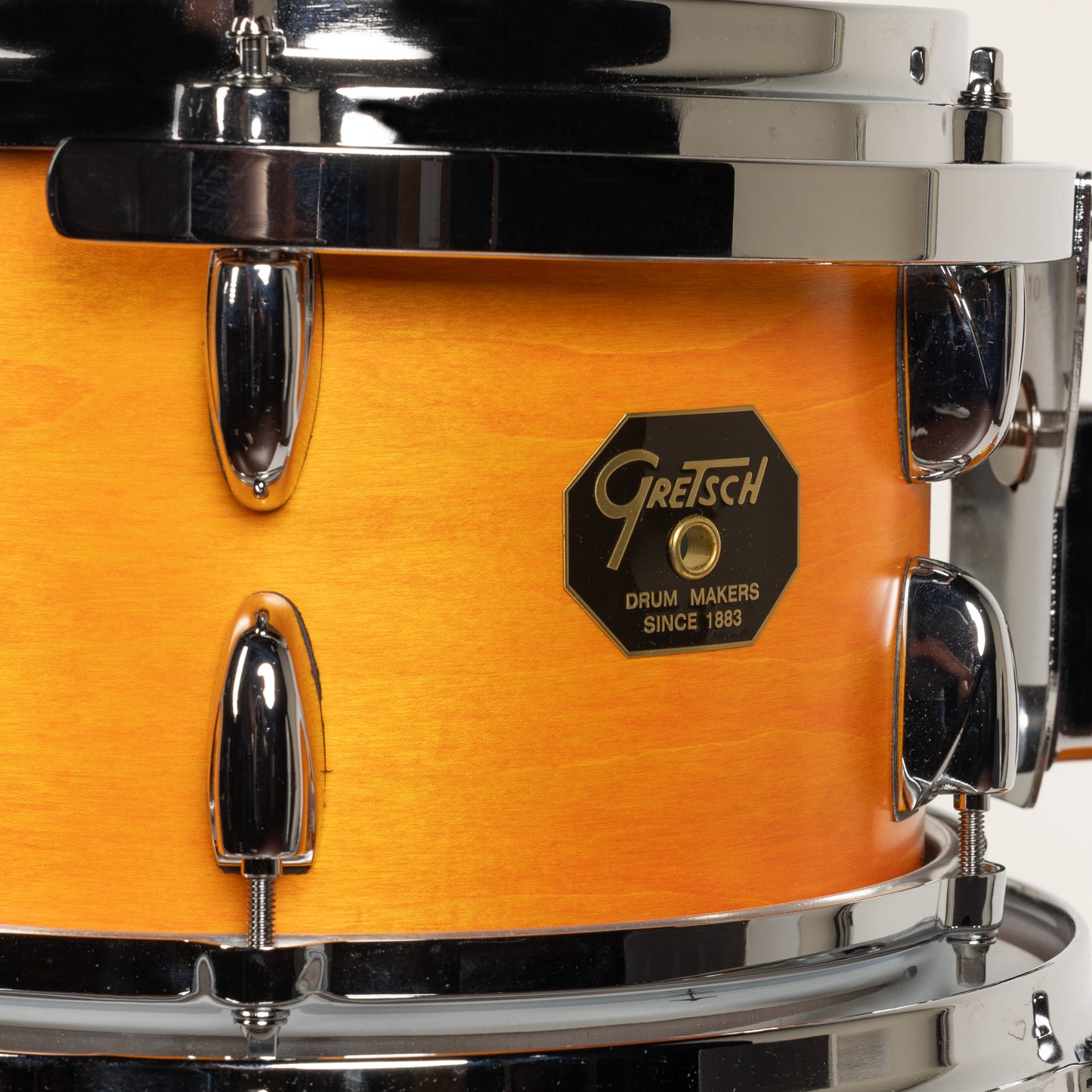 Gretsch USA Custom 4-Piece Shell Kit - Satin Sun Amber