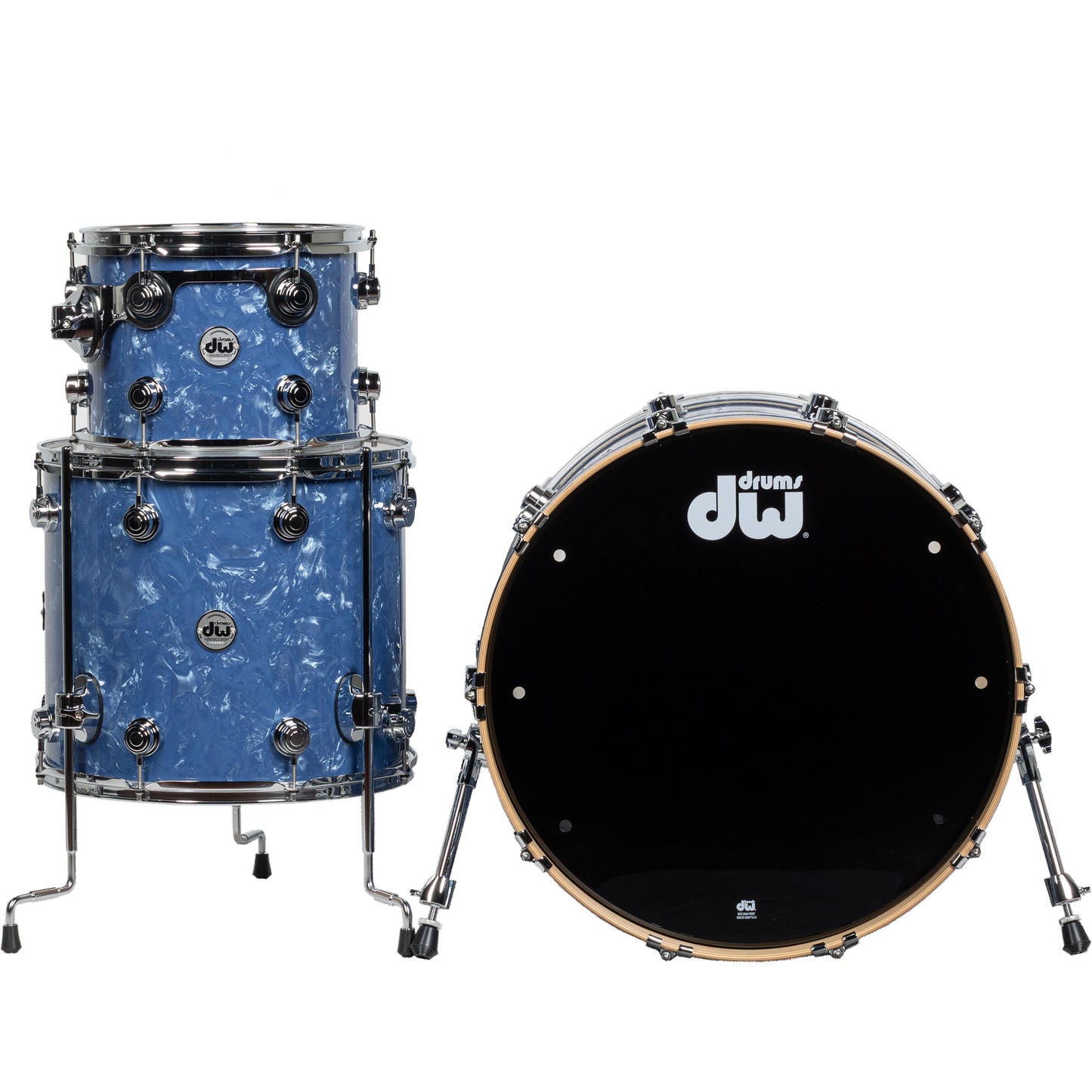 Drum Workshop Collectors Series 3-Piece Shell Kit - Blue Diamond