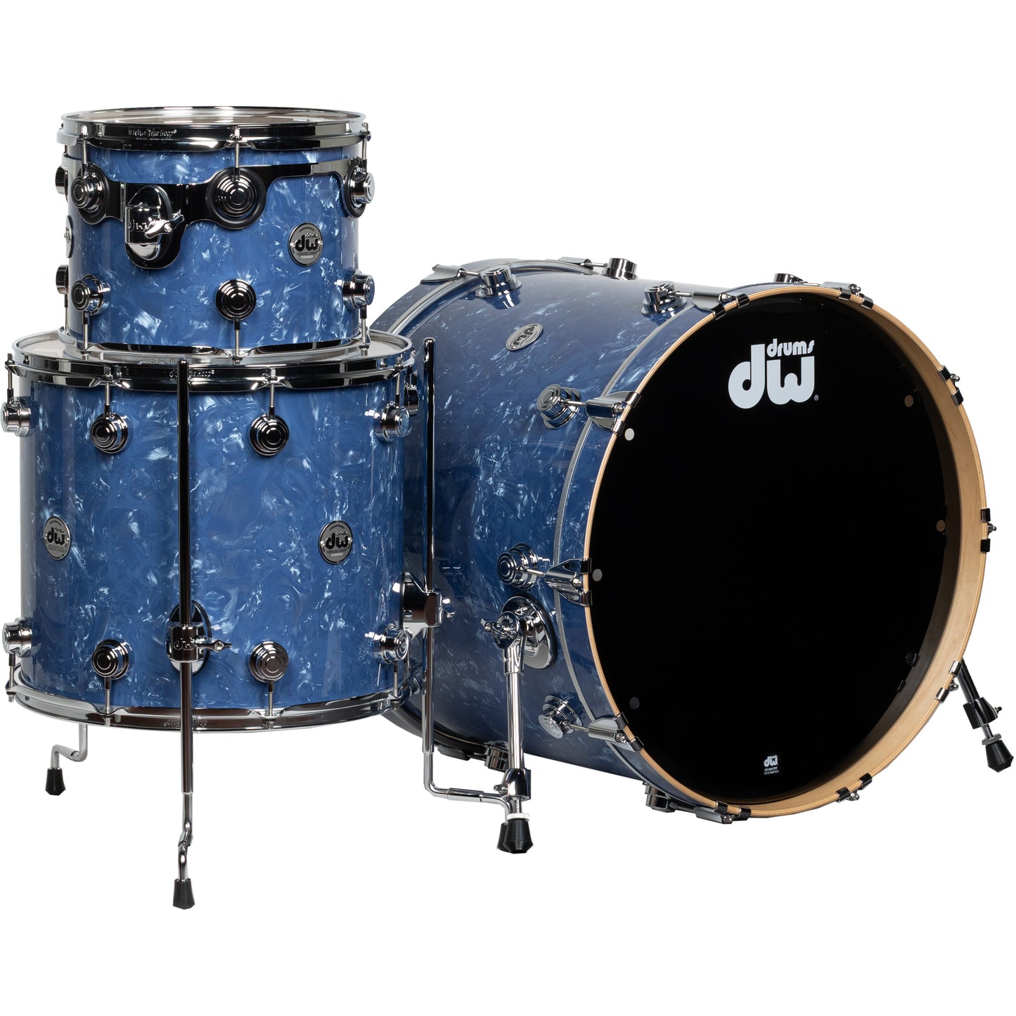 Drum Workshop Collectors Series 3-Piece Shell Kit - Blue Diamond