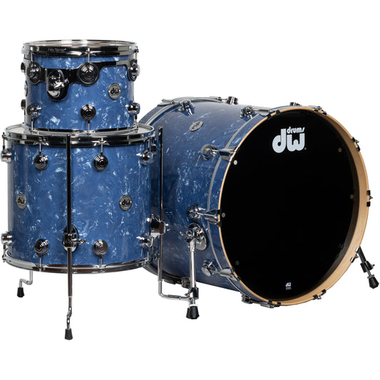 Drum Workshop Collectors Series 3-Piece Shell Kit - Blue Diamond