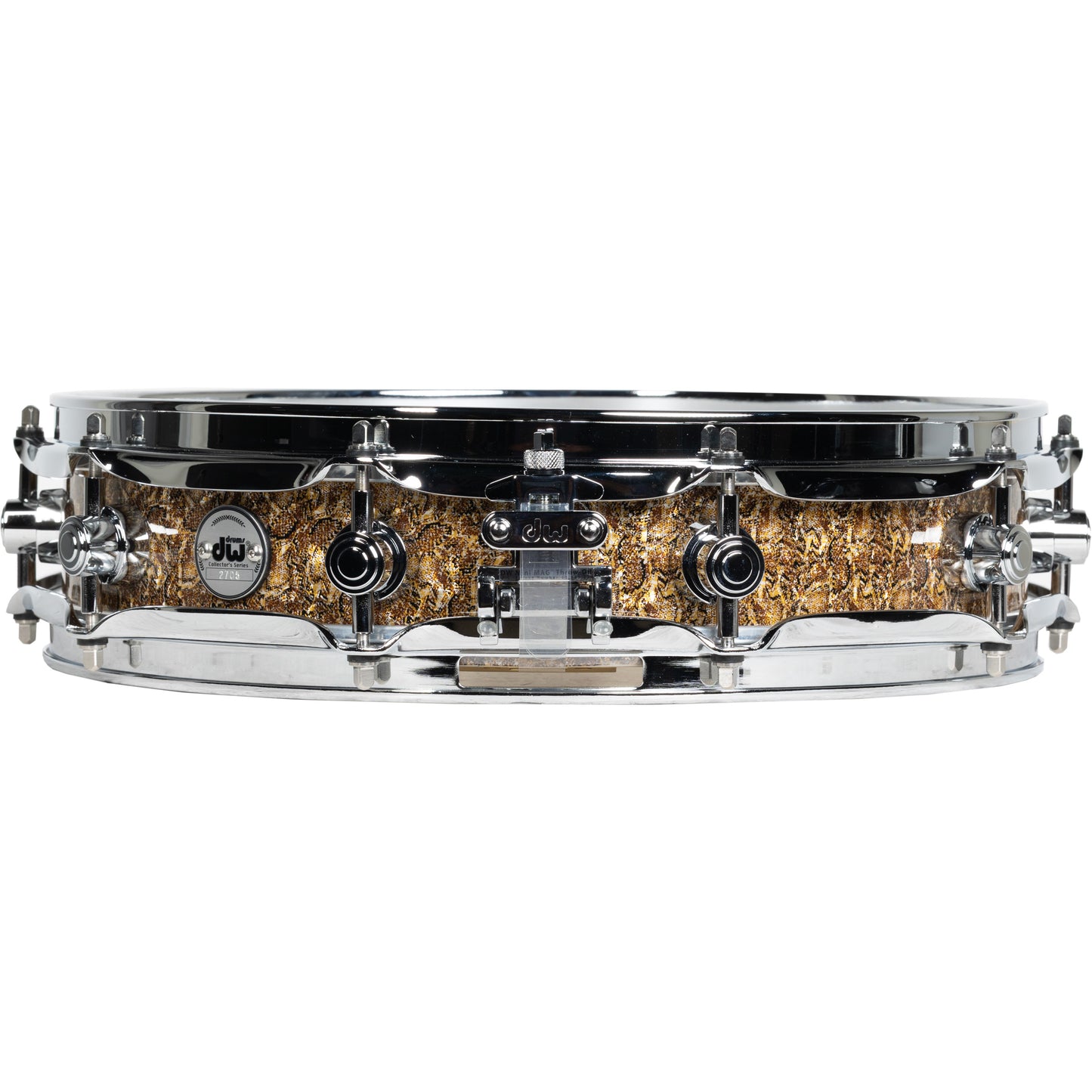 Drum Workshop Collectors Series 3.14x14 Pi Snare Drum - Gold Boa