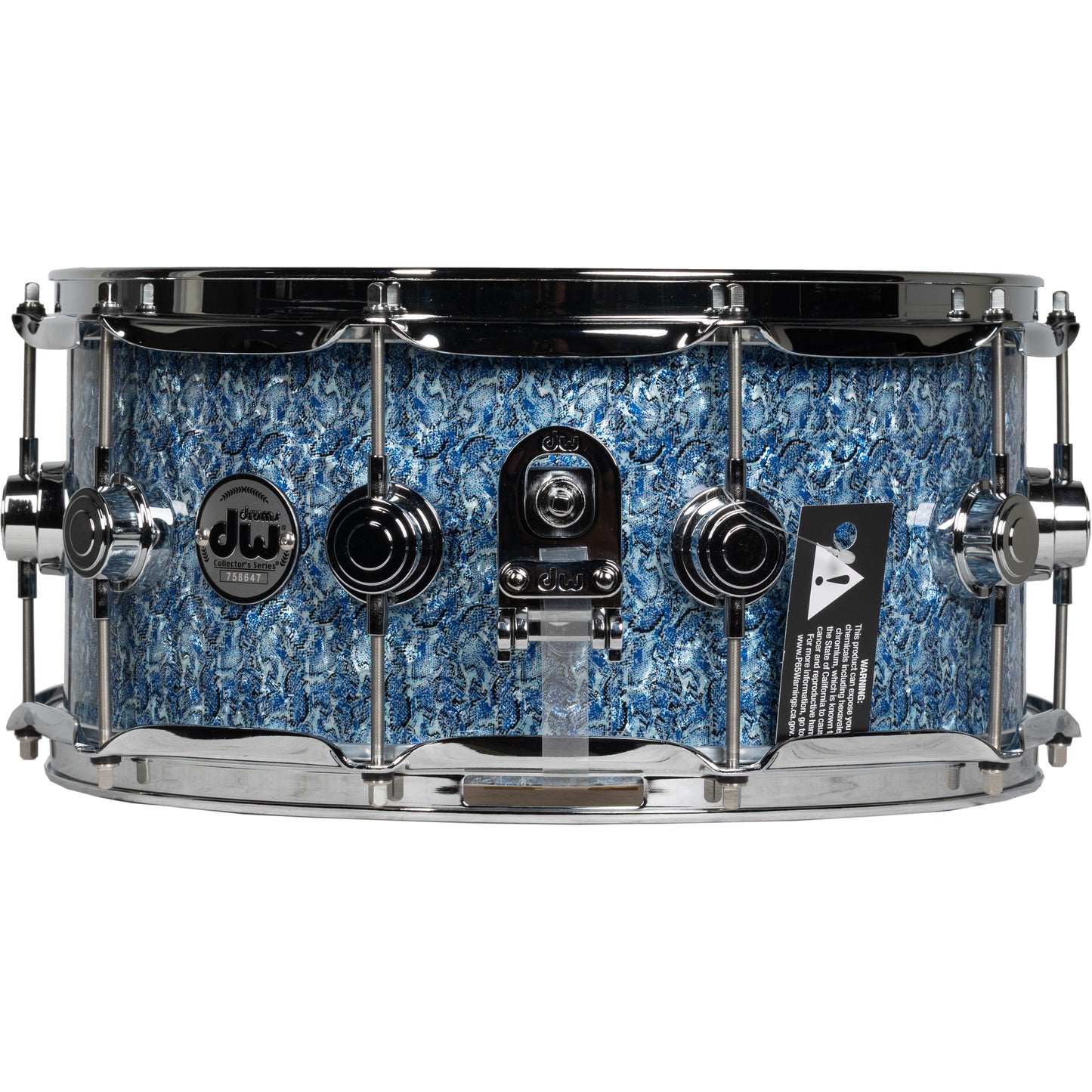 Drum Workshop Collectors Series 6.5x14 Snare Drum - Blue Boa
