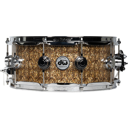 Drum Workshop Collectors Series 6x14 Snare Drum - Gold Boa