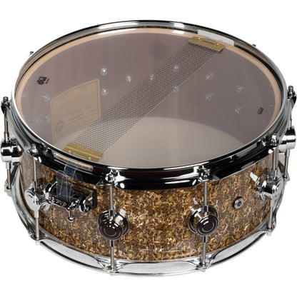 Drum Workshop Collectors Series 6x14 Snare Drum - Gold Boa