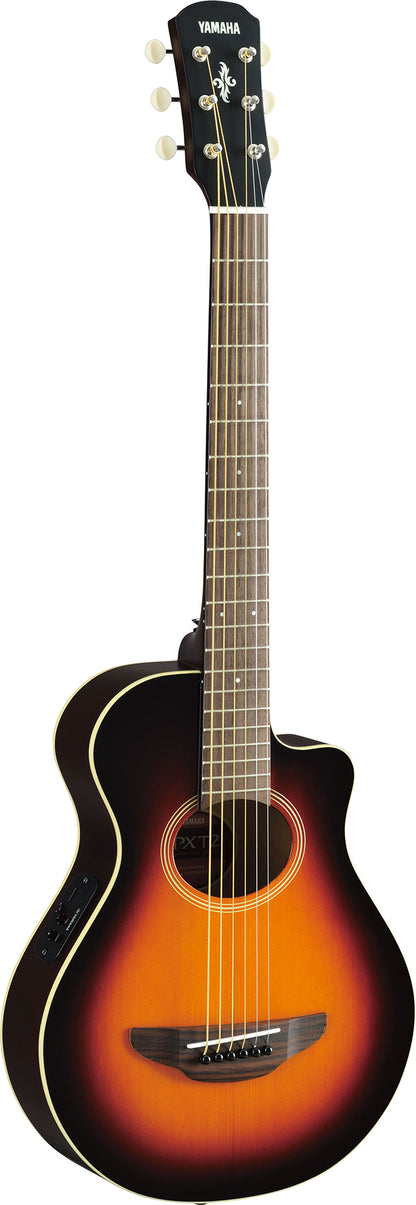 Yamaha APXT2 3/4 Thinline Acoustic-Electric Cutaway Guitar Old Violin Sunburst
