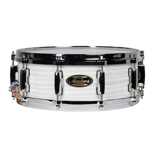 Pearl Masters Maple 5x14 Snare Drum - White Ice Swirl