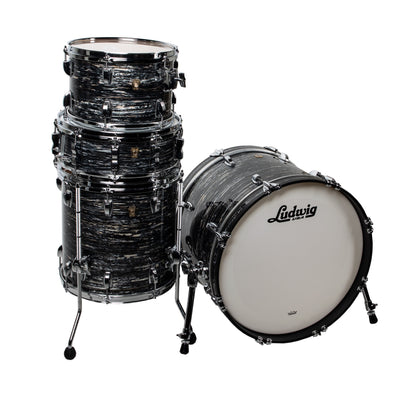 Ludwig Classic Maple 4-Piece Downbeat Drum Kit - Vintage Black Oyster