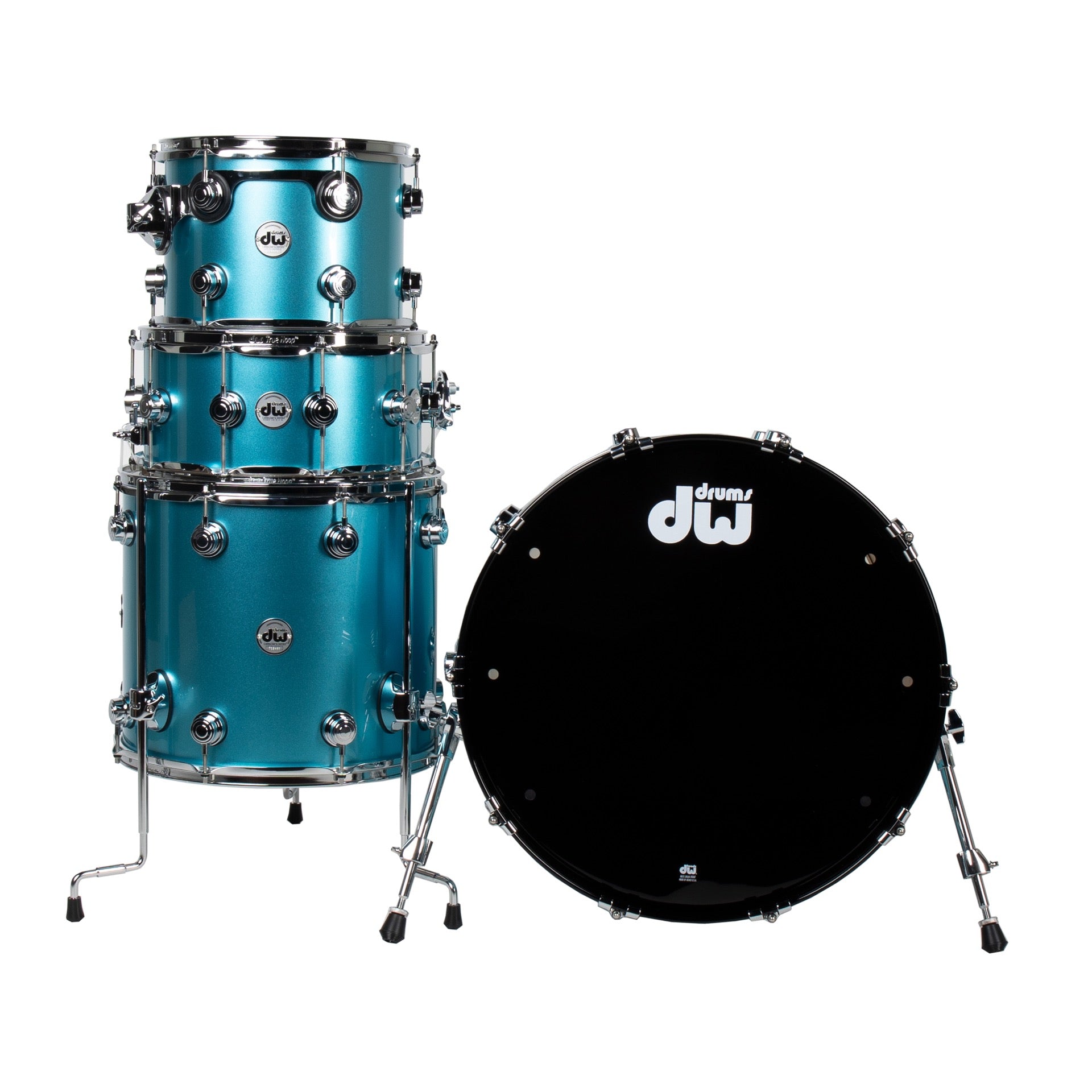 Drum Collectors Series 4Piece Shell Kit Lazer Blue Alto Music