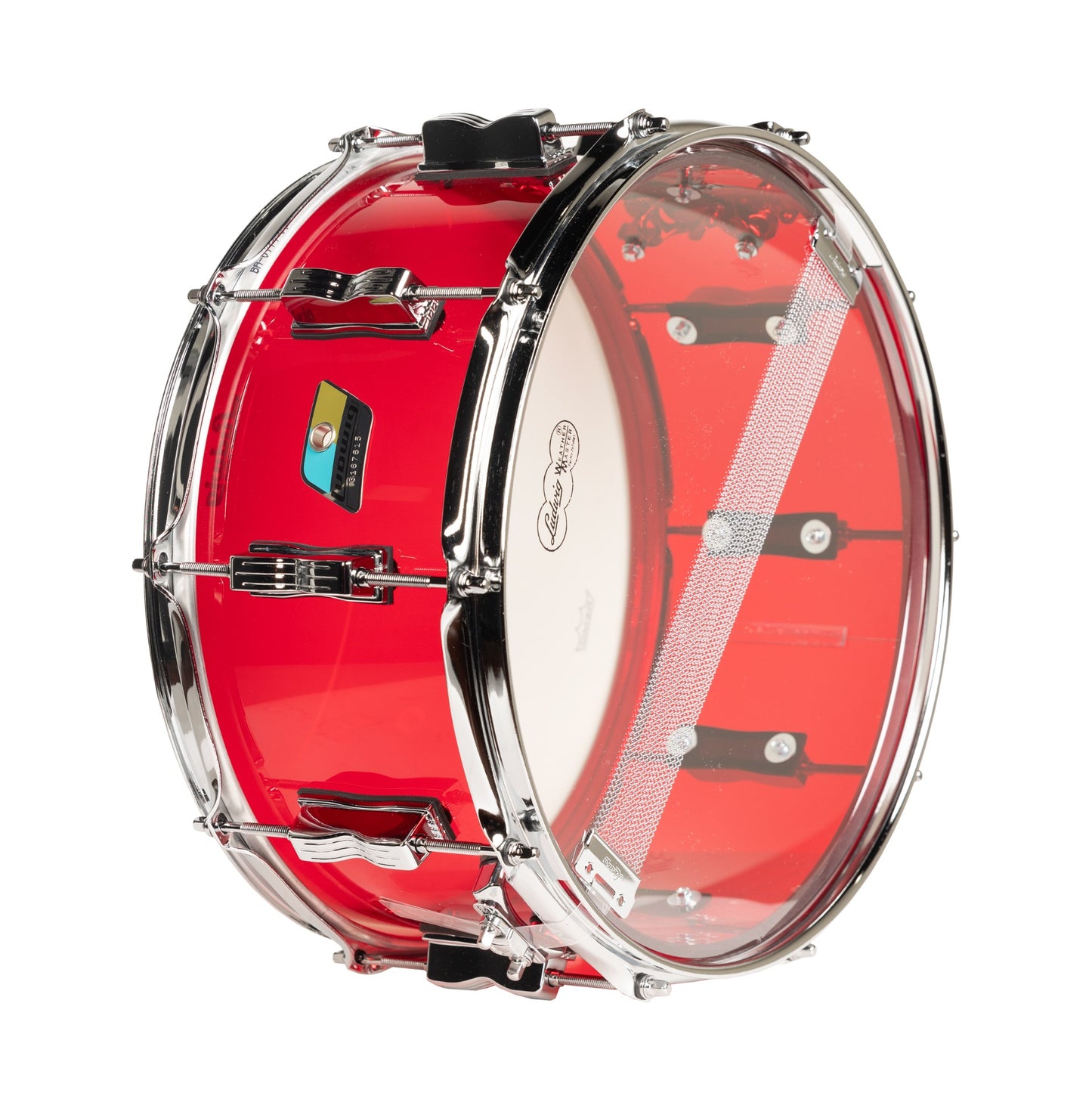 Ludwig Vistalite 6.5x14 Snare Drum - Red